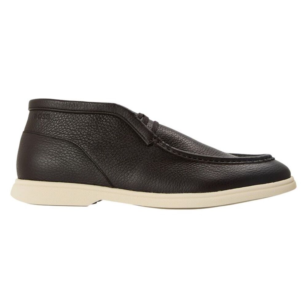 Boss Mens Sienne Desb Leather Chukka Boots / Dark Brown